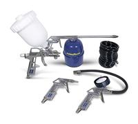 Goodyear Professional Air Kit 5 pezzi (pistola di soffiaggio, pistola per olio, pistola per verniciatura, pistola di gonfiaggio, tubo a spirale)