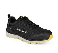 Goodyear S1P Sra HRO - Scarpe da Ginnastica Antinfortunistiche da Uomo, Senza Metallo, Colore: Nero/Arancione, Taglia 42