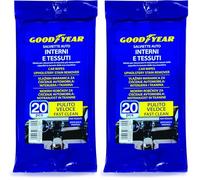 Goodyear Salviette Auto Pulizia Interni, Salviettine Interni e Tessuti (Confezione da 2)