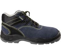 Goodyear Scarpe Antinfortunistiche Alte con Metallo S1P in Pelle Scamosciata Colore Blu e Nero Taglia 41