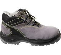 Goodyear Scarpe Antinfortunistiche Alte con Metallo S1P in Pelle Scamosciata Colore Nero e Grigio Taglia 44