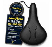 Goodyear Sella Sport Soft-Line Nera con Molle per Bicicletta
