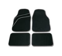 GOODYEAR SET 4 PEZZI TAPPETINI UNIVERSALI SAGOMABILI IN MOQUETTE NERI E GRIGI