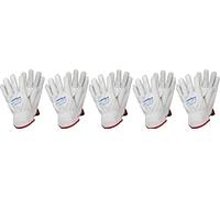 Goodyear Set da 5 Guanti in pelle pieno fiore di groppone mod.G005/B taglia 10