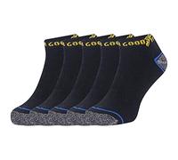 Goodyear Workwear - Calzini da lavoro da uomo, taglio basso, confezione da 5, colore nero, taglia unica, 39-46, colore: nero/grigio
