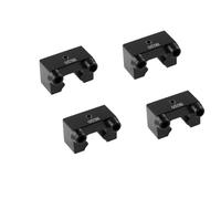 GooEquip Guida lineare HGR20, 2 guide lineari e 4 blocchi di cuscinetti, parti CNC per stampante 3D (4 fermagli HGR20)