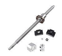 GooEquip Kit vite a sfera SFU1605 1050mm vite a ricircolo di sfere anti-gioco 1050mm e dado, supporto BK12 BF12, Alloggiamento dado DSG16H, e accoppiamento 6,35 * 10 mm per macchina CNC