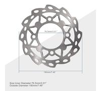 GOOFIT 190mm Piastra Freno a Disco Sostituzione per 110cc 125cc Apollo Dirt Bike