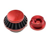 GOOFIT 44mm Filtro aria 2 tempi Base in alluminio Kit aggiornamento rosso Sostituzione per 43cc 47cc 49cc Scooter ATV Mini ruote Pocket bike