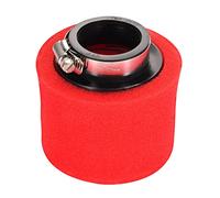GOOFIT 45mm Filtro dell'Aria Doppia Spugna Schiuma Pulitore Bocca Dritta Rossa Sostituzione per 50cc 70cc 90cc 110cc 125cc Motorcycle Dirt Racing Bike Go Kart ATV Quad Scooter