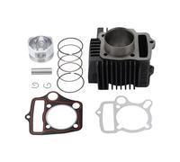 GOOFIT 52.4mm Down-stream Cylinder Liner Assembly Rebuild Kit con Guarnizioni Sostituzione Pistone Per 4 Tempi 110cc Motore Moto ATV Go Kart Dirt Bike Pit Bike
