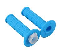GOOFIT 7/8" 22mm 25mm Azzurro (Comprese Linee di valvola Bianche) CNC Maniglia di Torsione Avanzata Manopole Manubrio Gomma Sostituzione per 50cc-250cc Dirtbike Go Karts Atvs Scooters Pitbike Quad
