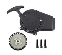 GOOFIT Avviamento a Strappo Minimoto Cinese Alluminio 47cc 49cc Sostituzione per 2 Tempi Biciclette Ciclomotore e Scooter Pocket Pit Bike ATV Quad Go Kart 1 Pezzo Nero