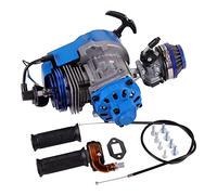 GOOFIT Blu 44-6 Motore Modificato Del Cilindro Di Grande Foratura Con Il Cavo Dell'Acceleratore Della Maniglia Della Barra Dell'Avviatore Del Rimorchio Del Carburatore Sostituzione per 2 Stroke
