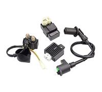 GOOFIT Bobina di Accensione CDI Solenoide Relè Regolatore di Tensione Kit sostituzione per GY6 50cc 125cc 150cc Motore ATV Go Kart Dirt Bike Pit Bike Scooter Ciclomotore