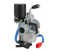 GOOFIT Carburatore 19 Minimoto Valvola Electrica Mini Quad sostituzione per 2 Tempi 49cc 50cc 70cc 90cc Pit Bike ATV Scooter Motore Go Kart Argento