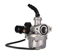 GOOFIT Carburatore 19 PZ19 Minimoto Alluminio Cinese Manuale Choke sostituzione per 50cc 70cc 90cc 110cc Mini Quad Pit Bike Go Kart Motore Ciclomotore e Scooter Argento