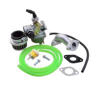 GOOFIT Carburatore Minimoto 19mm PZ19 con Filtro Aria 35 con Tubo Carburante sostituzione per XR CRF 50cc 70cc 90cc 110cc 125cc Scooter e Ciclomotore ATV Quad Verde