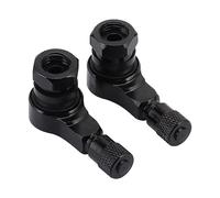 GOOFIT di pneumatici per pneumatici con valvola a spirale argentata da 90 gradi Sostituzione per moto