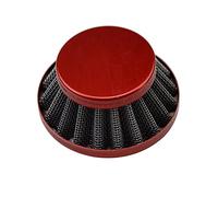 GOOFIT Filtro Aria a Cono Moto 35mm Aluminio Verticale Universale Pit Bike Sostituzione Per 47cc 49cc 50cc 70cc 90cc 110cc 125cc Motocross Ciclomotoreee Pocket Bike Scooter Quad Rosso