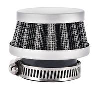 GOOFIT Filtro Aria a Cono Moto 35mm Verticale Universale Pit Bike Cinese sostituzione per 49cc 50cc 70cc 90cc 110cc Motocross Pocket Bike Scooter Quad Argento