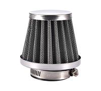 GOOFIT Filtro Aria a Cono Moto 35mm Verticale Universale Pit Bike Sostituzione Per 49cc 50cc 70cc 90cc 110cc PZ16 PZ19 Carburatore Motocross Pocket Bike Scooter Quad Argento