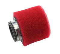 GOOFIT Filtro Aria Spugna Moto 38mm Verticale Universale Pit Bike sostituzione per 47cc 49cc 50cc Motocross Ciclomotore Pocket Bike Scooter Quad Rosso