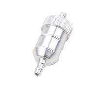 GOOFIT filtro del gas combustibile in alluminio Sostituzione per moto tascabile mini ATV Argento