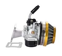 GOOFIT Gold 2 Stroke Carb Carburatore Air Filter Assembly Intake Gasket Kit Sostituzione per 47cc 49cc Pocket Bike ATV