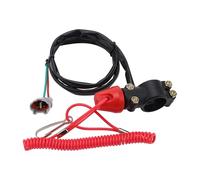 GOOFIT Moto 22mm 7/8" ON OFF Pulsante del manubrio controllo del controller montato Interruttore spegnimento Con Flug Impermeabile Sostituzione per ATV Dirt Bike Go Kart Scooter Pit Bike