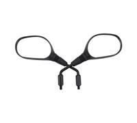 GOOFIT Nero Ovale retrovisore Lato 10mm M10 Specchio 360 Gradi di Rotazione Sostituzione per DVX400 UTV Moped ATV Scooter Suzuki Large Displacement