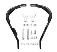 GOOFIT Paramani Moto Enduro 22mm Universali Alluminio Acerbis Manubrio Motocross Pit Bike sostituzione per ATV Quad Scooter Off-Road Ciclomotore Nero