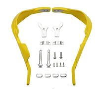 GOOFIT Paramani Moto Enduro 22mm Universali Alluminio Acerbis Manubrio Motocross Pit Bike sostituzione per ATV Quad Scooter Off-Road Ciclomotore Giallo