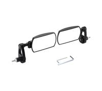GOOFIT pieghevole in lega di alluminio universale 7/8 "22mm Manubrio Fine retrovisore specchietti laterali Sostituzione per go Kart buggy UTV Scooter Ciclomotore ATV Quad Pitbike Grande