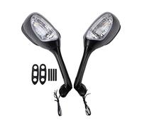 GOOFIT Specchietto retrovisore universale Specchietto laterale con indicatori di direzione a LED Nero 1 paio di ricambio sostituzione per Suzuki GSXR1000 2005-2008 Suzuki GSXR600/750 2006-2012
