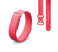 Google Fitbit Air - Activity tracker senza schermo con monitoraggio di fitness - Compatibile con iOS e Android - Rosso lampone + Cinturino sportivo per Fitbit Air - Rosso lampone, small