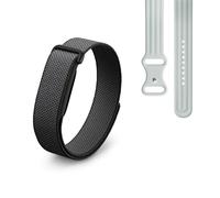 Google Fitbit Air - Activity tracker senza schermo con monitoraggio di fitness - Compatibile con iOS e Android - Nero ossidiana + Cinturino sportivo per Fitbit Air - Grigio nebbia, small