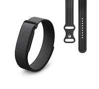 Google Fitbit Air - Activity tracker senza schermo con monitoraggio di fitness - Compatibile con iOS e Android - Nero ossidiana + Cinturino sportivo per Fitbit Air - Nero ossidiana, small