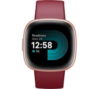 Fitbit Versa 4,Beet/Copper Rose, Smartwatch Unisex-Adult, Rosso Ciliegia/Alluminio Rame Rosa, One Size