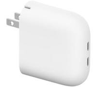 Google Flex 67W Dual USB-C Caricabatterie Rapido + Google Pixelsnap Caricabatterie Wireless con Supporto, Bianco
