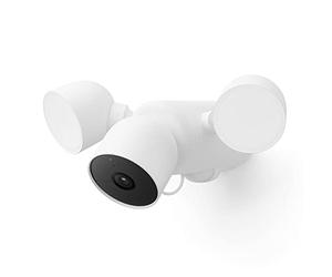 Google GM493 e G3AL9 Nest Cam con proiettore (esterno, cablato) telecamera di sicurezza - Smart Home WiFi Camera, neve