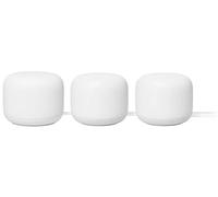 Google Nest WiFi AC2200 (seconda generazione) Router e sistema Wi-Fi a rete extra punto di accesso (confezione da 3, neve)