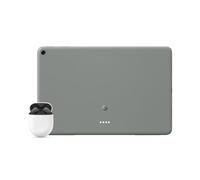 Google Pixel Tablet - Tablet Android con schermo da 11 pollici e batteria a lunghissima durata - 8 GB di RAM - 256 GB di spazio di archiviazione - Grigio verde + Pixel Buds A-Series - Nero