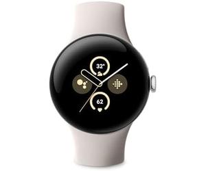 Google Pixel Watch 2 con Fitbit e Google - Controllo della frequenza cardiaca, gestione dello stress e sicurezza - Smartwatch Android - Cassa in alluminio tono argento - Cinturino sportivo in