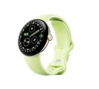 Google Pixel Watch 4 (41 mm) - Smartwatch Android con tracker per fitness e benessere, e assistente virtuale Gemini - Cassa in alluminio oro champagne - Cinturino sportivo verde cedro - LTE