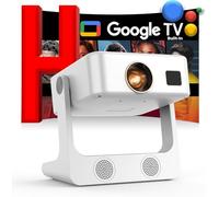 [Google TV/2000 ANSI/Controllo vocale/App integrate] Proiettore per esterni 4K con WiFi e Bluetooth: Proiettore portatile per film, intelligente, Sovboi 1080P 180°, supporto per casa, soffitto