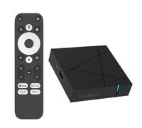 Google TV Box, 4K Ultra HD Streaming Media Player, 4GB RAM, 32GB Smart Android TV Box, Chromecast Integrato Compatibile con L'assistenza Vocale Google, Dolby Atmos e Dolby Vision - WiFi 6, Nero
