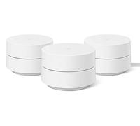 Google Wifi - Router mesh, confezione, set di 3, per una connessione affidabile, copertura fino a 85 m² quadrati per punto