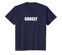 Googly - Tipografia Parola Divertente Maglietta, Bambini, Navy, 2 Anni