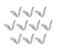 GOOHOCHY 10 Bacchette Magiche LED Argento per Matrimonio Design Unico e Costruzione Leggera, 10 Pezzi Facili da Tenere per Atmosfera Romantica e Feste Rave